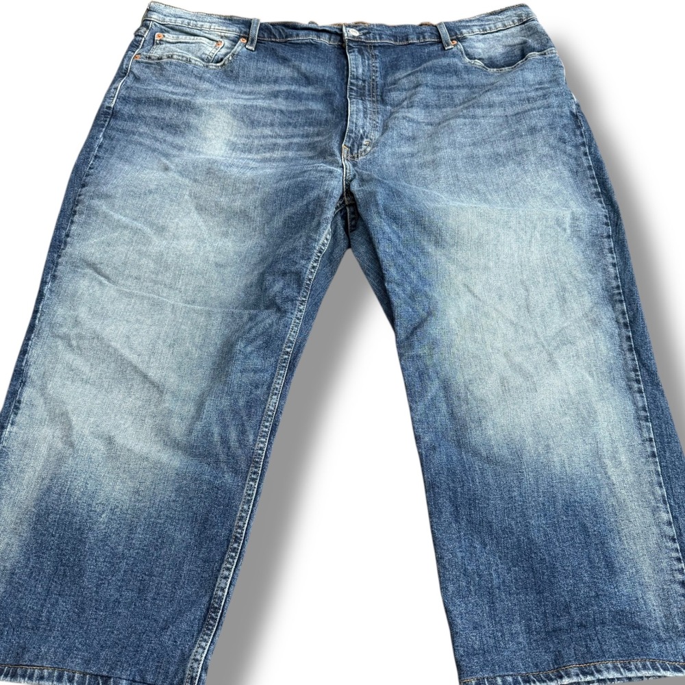 Levi Strauss Co 559 Mens Jeans W48 L28 (48x23) Blue Denim Relaxed Fit - Picture 3 of 10